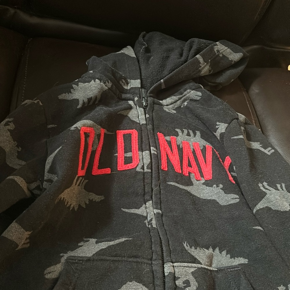 4T boys old navy dinosaur zip up hoodie